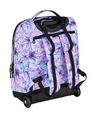 INVICTA FANTASY GRS Mochila con carrito de 2 ruedas, fija flores claras - Mochilas con ruedas - 7