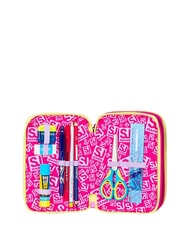 SJGANG GAME-LED GIRL Estuche para l&aacute;pices con 3 cremalleras mu&ntilde;eca rosa - Estuches y Accesorios - 4