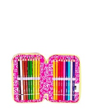 SJGANG GAME-LED GIRL Estuche para l&aacute;pices con 3 cremalleras mu&ntilde;eca rosa - Estuches y Accesorios - 5