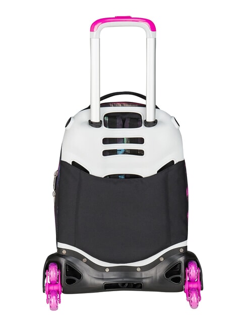 OPTICAL SHADE GIRL Mochila con carrito de 3 ruedas, desmontable negro - Mochilas con ruedas