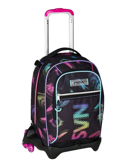 OPTICAL SHADE GIRL Mochila con carrito de 3 ruedas, desmontable negro - Mochilas con ruedas