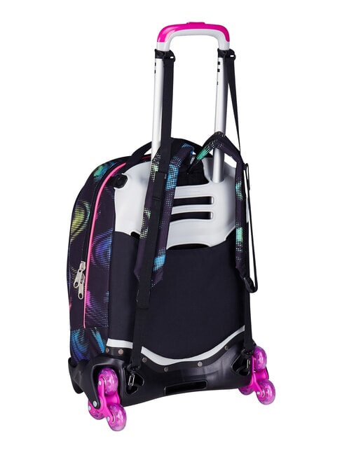 OPTICAL SHADE GIRL Mochila con carrito de 3 ruedas, desmontable negro - Mochilas con ruedas
