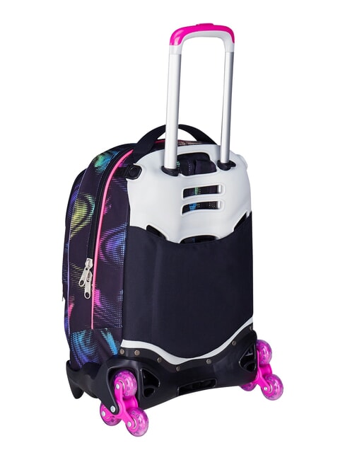 OPTICAL SHADE GIRL Mochila con carrito de 3 ruedas, desmontable negro - Mochilas con ruedas