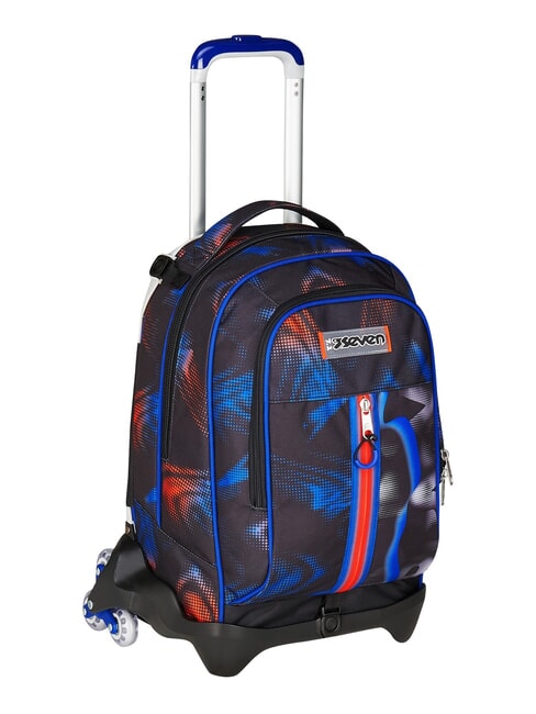 OPTICAL SHADE BOY Mochila con carrito de 3 ruedas, desmontable azul reflejo - Mochilas con ruedas