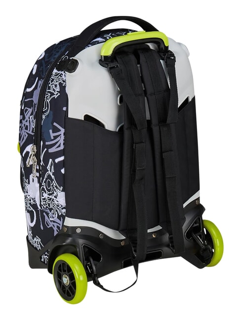 NEW TECH BOY Mochila con carrito de 2 ruedas desmontable steelgray - Mochilas con ruedas