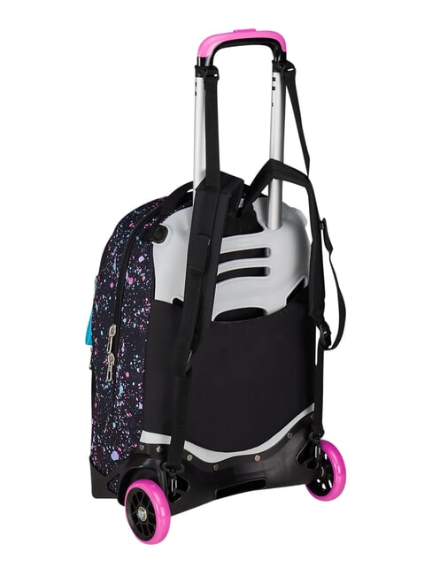 NEW TECH GIRL Mochila con carrito de 2 ruedas desmontable negro - Mochilas con ruedas