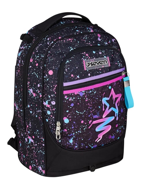 NEW TECH GIRL Mochila con carrito de 2 ruedas desmontable negro - Mochilas con ruedas