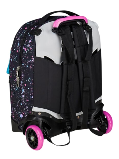 NEW TECH GIRL Mochila con carrito de 2 ruedas desmontable negro - Mochilas con ruedas