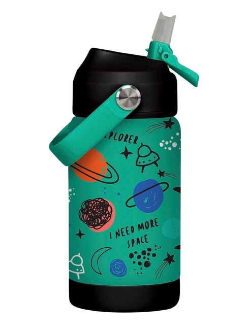 SJ Botella de agua con tap&oacute;n con forma fluo / verde - Botellas t&eacute;rmicas