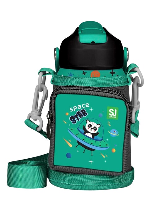 SJ Botella de agua con tap&oacute;n con forma fluo / verde - Botellas t&eacute;rmicas