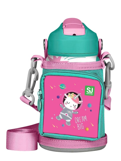 SJ Botella de agua con tap&oacute;n con forma Rosa - Botellas t&eacute;rmicas