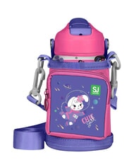 SJGANG SJ Botella de agua con tap&oacute;n con forma lavanda inglesa - Botellas t&eacute;rmicas - 3