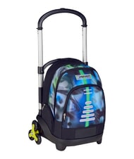 SEVEN WRITE DOWN Mochila con carrito de 3 ruedas, desmontable metal - Mochilas con ruedas - 3
