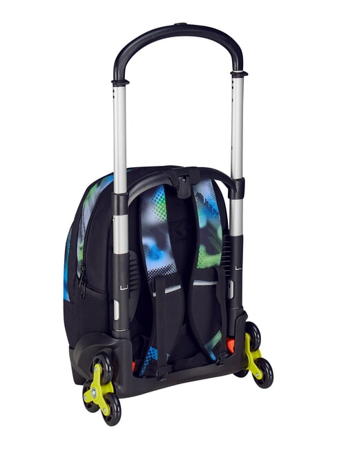 WRITE DOWN Mochila con carrito de 3 ruedas, desmontable metal - Mochilas con ruedas