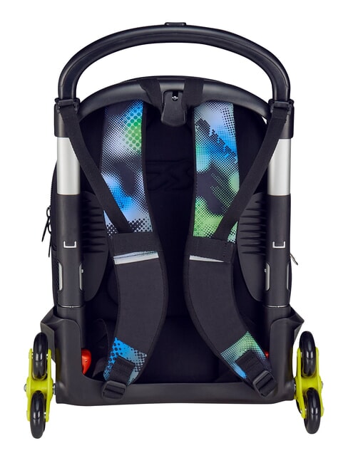 WRITE DOWN Mochila con carrito de 3 ruedas, desmontable metal - Mochilas con ruedas