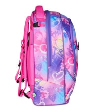 SJGANG TINYPATCH GIRL Mochila con carrito de 3 ruedas, desmontable BOSQUE DE RAYAS NEGRAS - Mochilas con ruedas - 4