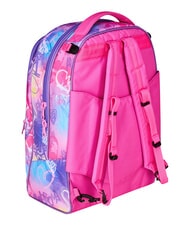 SJGANG TINYPATCH GIRL Mochila con carrito de 3 ruedas, desmontable BOSQUE DE RAYAS NEGRAS - Mochilas con ruedas - 5