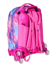 SJGANG TINYPATCH GIRL Mochila con carrito de 3 ruedas, desmontable BOSQUE DE RAYAS NEGRAS - Mochilas con ruedas - 10