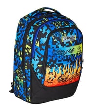 SEVEN SCRIBBLED FLAME Mochila con carrito de 2 ruedas desmontable Pineneedle - Mochilas con ruedas - 4