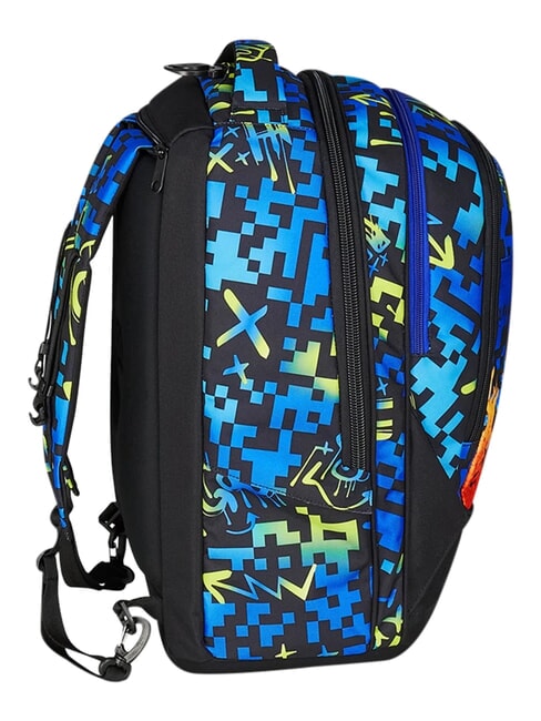 SCRIBBLED FLAME Mochila con carrito de 2 ruedas desmontable Pineneedle - Mochilas con ruedas