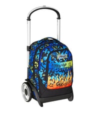 SEVEN SCRIBBLED FLAME Mochila con carrito de 2 ruedas desmontable Pineneedle - Mochilas con ruedas - 8