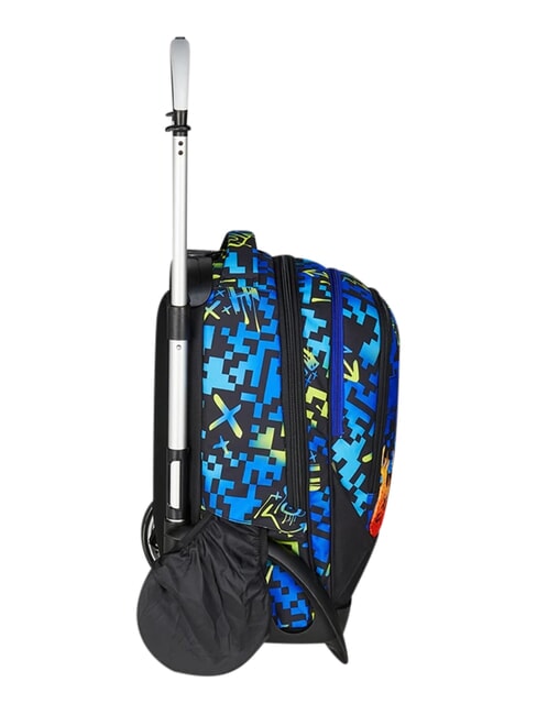 SCRIBBLED FLAME Mochila con carrito de 2 ruedas desmontable Pineneedle - Mochilas con ruedas