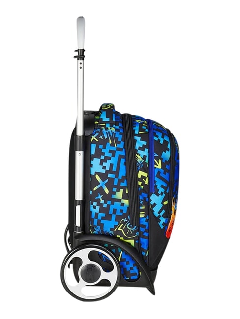 SCRIBBLED FLAME Mochila con carrito de 2 ruedas desmontable Pineneedle - Mochilas con ruedas
