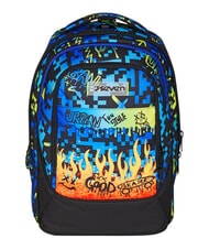 SEVEN SCRIBBLED FLAME Mochila con carrito de 2 ruedas desmontable Pineneedle - Mochilas con ruedas - 13