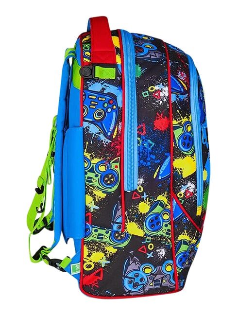 GAME-LED Mochila con carrito de 3 ruedas, desmontable Rojo fuego - Mochilas con ruedas