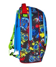 SJGANG GAME-LED Mochila con carrito de 3 ruedas, desmontable Rojo fuego - Mochilas con ruedas - 4