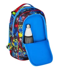 SJGANG GAME-LED Mochila con carrito de 3 ruedas, desmontable Rojo fuego - Mochilas con ruedas - 5