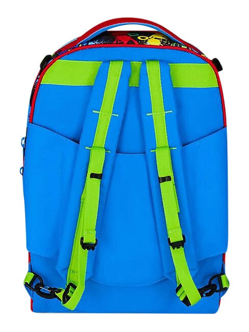 GAME-LED Mochila con carrito de 3 ruedas, desmontable Rojo fuego - Mochilas con ruedas
