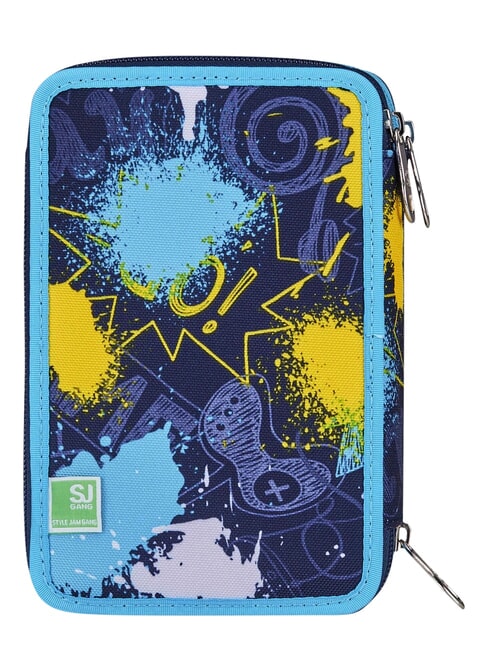 SJ EVER Estuche para l&aacute;pices con 3 cremalleras campanilla turquesa - Estuches y Accesorios