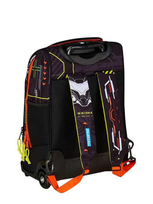 FLUO BATTLE Mochila con carrito de 2 ruedas, fija cmi8 - Mochilas con ruedas