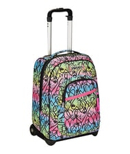 SEVEN JUMPLOVE Mochila con carrito de 2 ruedas, fija RODAMINA ROJA - Mochilas con ruedas - 4