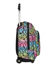 SEVEN JUMPLOVE Mochila con carrito de 2 ruedas, fija RODAMINA ROJA - Mochilas con ruedas - 2