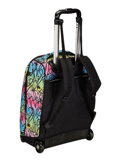 JUMPLOVE Mochila con carrito de 2 ruedas, fija RODAMINA ROJA - Mochilas con ruedas