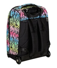 SEVEN JUMPLOVE Mochila con carrito de 2 ruedas, fija RODAMINA ROJA - Mochilas con ruedas - 6