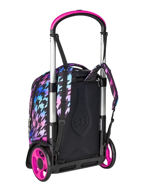 GLOW LOVE Mochila con carrito de 2 ruedas desmontable negro - Mochilas con ruedas