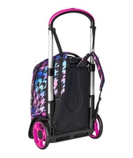 SEVEN GLOW LOVE Mochila con carrito de 2 ruedas desmontable negro - Mochilas con ruedas - 5