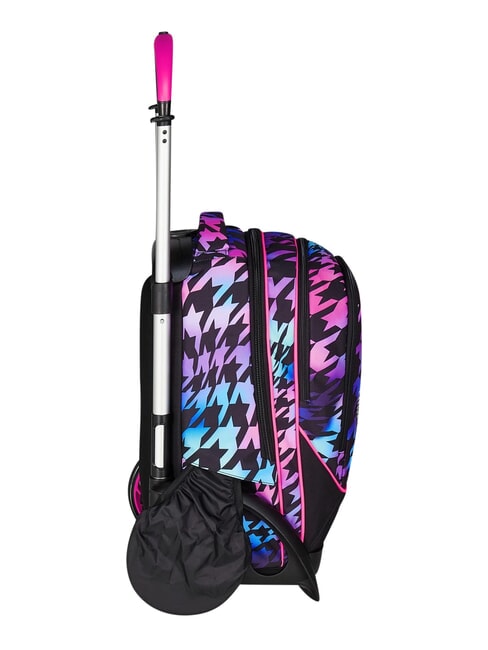 GLOW LOVE Mochila con carrito de 2 ruedas desmontable negro - Mochilas con ruedas