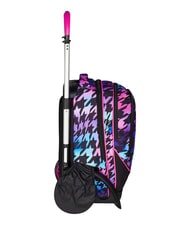 SEVEN GLOW LOVE Mochila con carrito de 2 ruedas desmontable negro - Mochilas con ruedas - 6