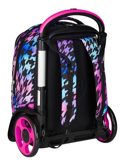 GLOW LOVE Mochila con carrito de 2 ruedas desmontable negro - Mochilas con ruedas