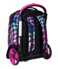 SEVEN GLOW LOVE Mochila con carrito de 2 ruedas desmontable negro - Mochilas con ruedas - 7