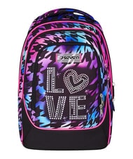 SEVEN GLOW LOVE Mochila con carrito de 2 ruedas desmontable negro - Mochilas con ruedas - 8