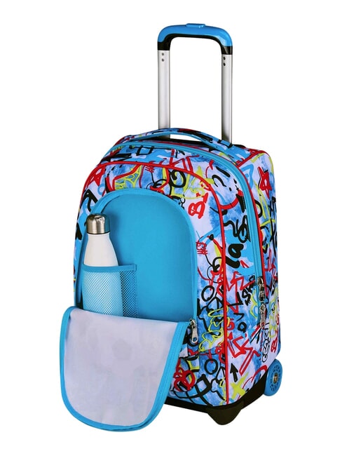 JUNIOR Mochila con carrito de 2 ruedas, fija negro - Mochilas con ruedas