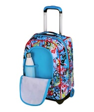 SJGANG JUNIOR Mochila con carrito de 2 ruedas, fija negro - Mochilas con ruedas - 5