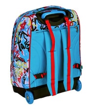 SJGANG JUNIOR Mochila con carrito de 2 ruedas, fija negro - Mochilas con ruedas - 7