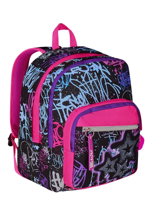 SJ EVER FIXSTAR GIRL Mochila de doble compartimento negro - Mochilas Escuela & Tiempo Libre