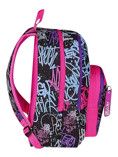 SJ EVER FIXSTAR GIRL Mochila de doble compartimento negro - Mochilas Escuela & Tiempo Libre